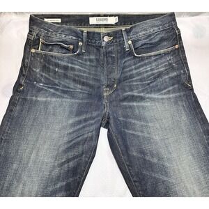 Lucky Brand Legend 121 Heritage Slim Men's Jeans‎ - Dark Wash Distressed Denim